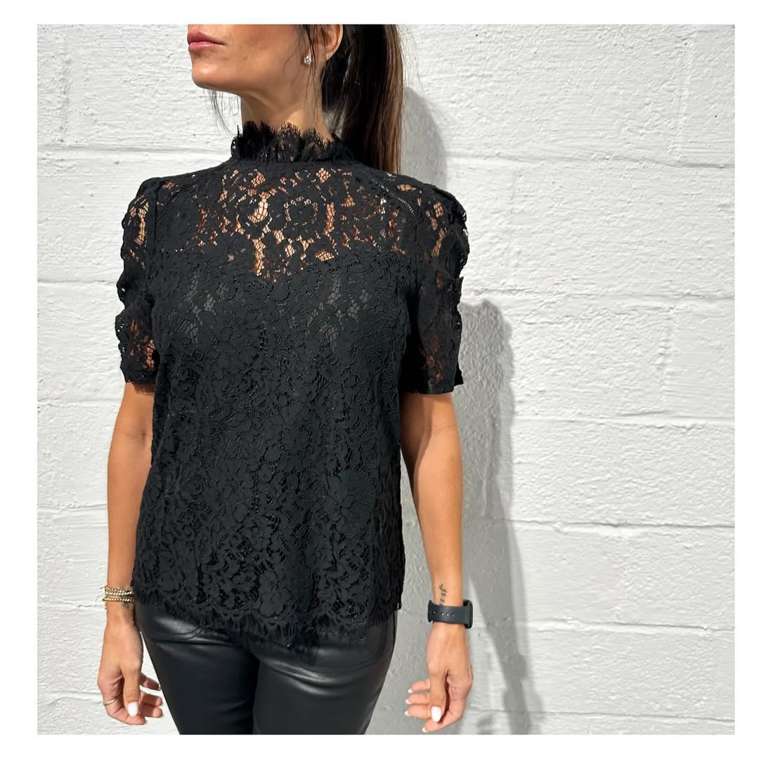 Black Lace Top